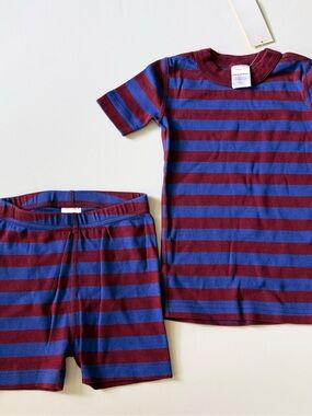 Hanna Andersson Kids Short John Pajama Set 3T or 4T